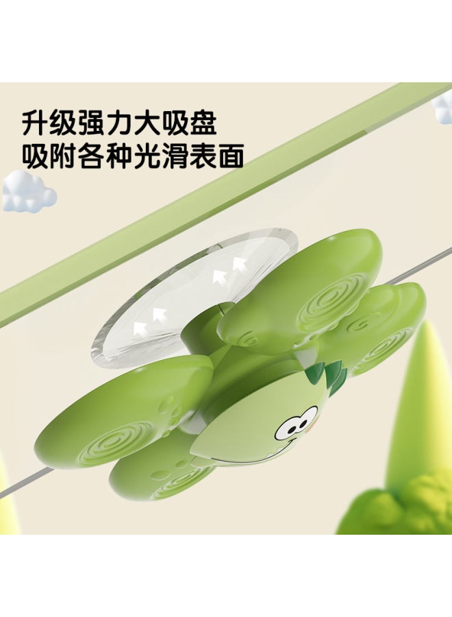 Infant Self-loading Sucker Turn Turn Music Baby Bathroom Bath Rotary Bite Animal Top Children's Educational Toys - Image 3